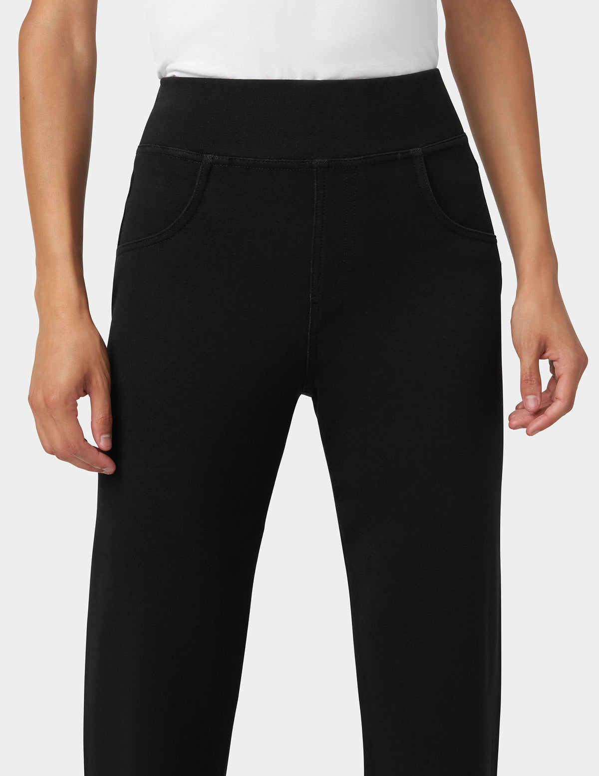 Game-Changing Hi-Rise Straight Leg Legging - Black Wash | Hue