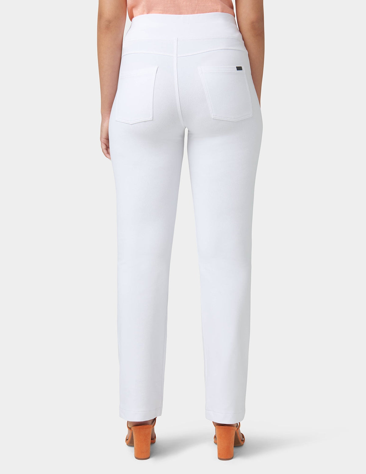 Game-Changing Hi-Rise Straight Leg Legging - White | Hue
