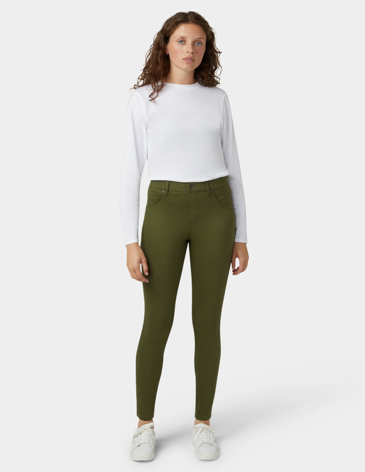 Ultra Soft Denim Legging - Burnt Olive | Hue