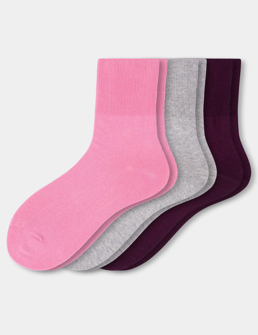 Bobby Sock 3 Pair Pack - Cashmere Rose | Hue