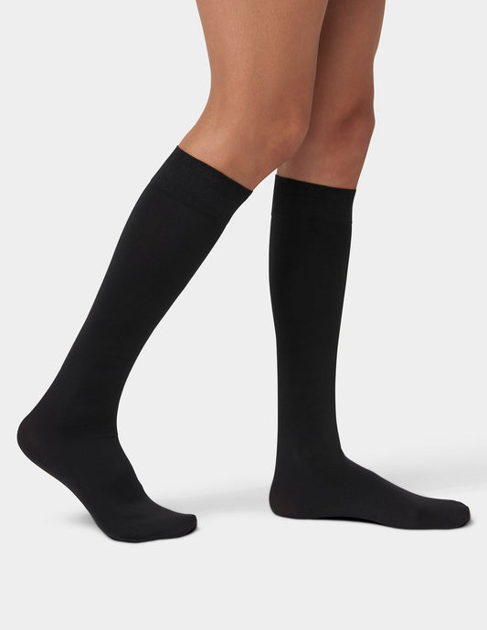 Luster Knee High - Black | Hue
