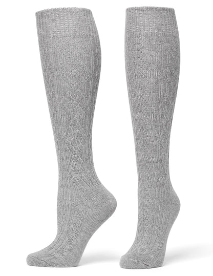 Cable Knee Sock - Drizzle | Hue
