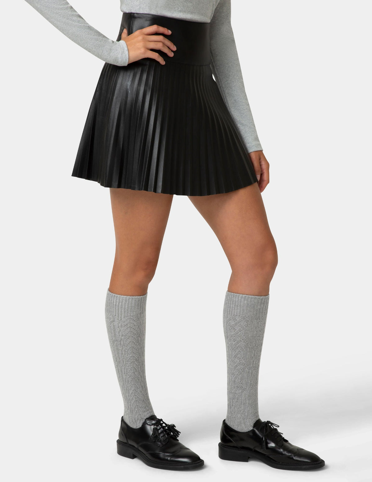 Cable Knee Sock - Drizzle | Hue