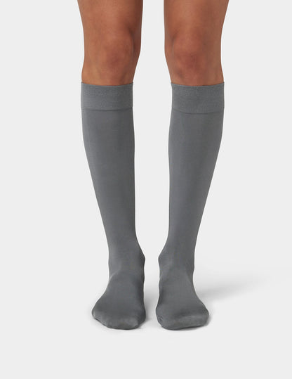 Luster Knee High - Steel | Hue