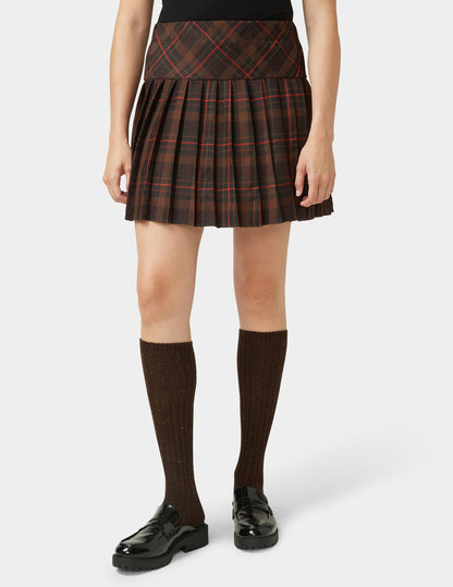 Ribbed Tweed Knee Sock - Espresso | Hue