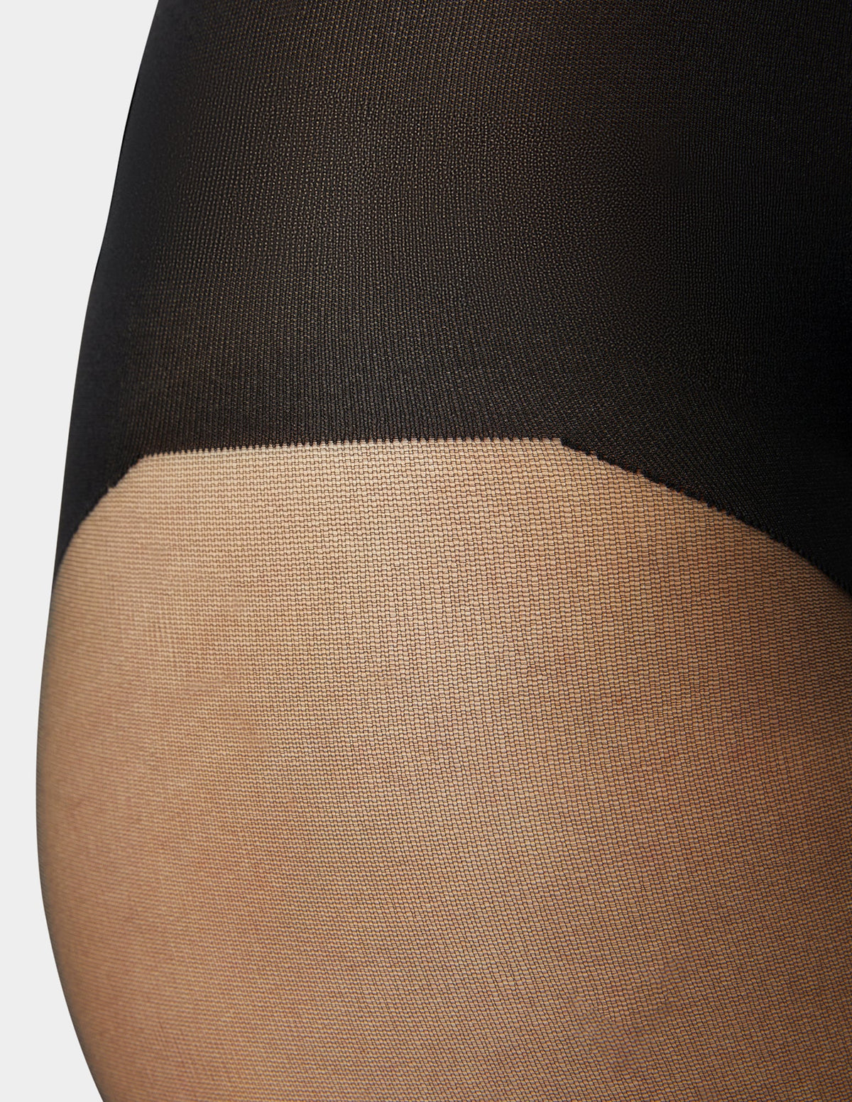 Dotted Back Seam Tight With Control Top - Black | Hue
