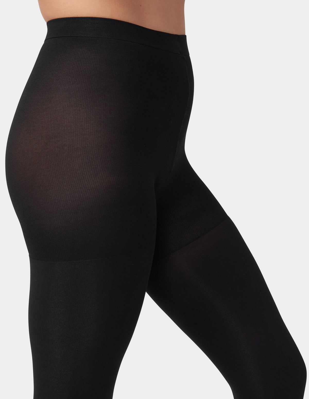 Shaper Opaque Tights - Black | Hue