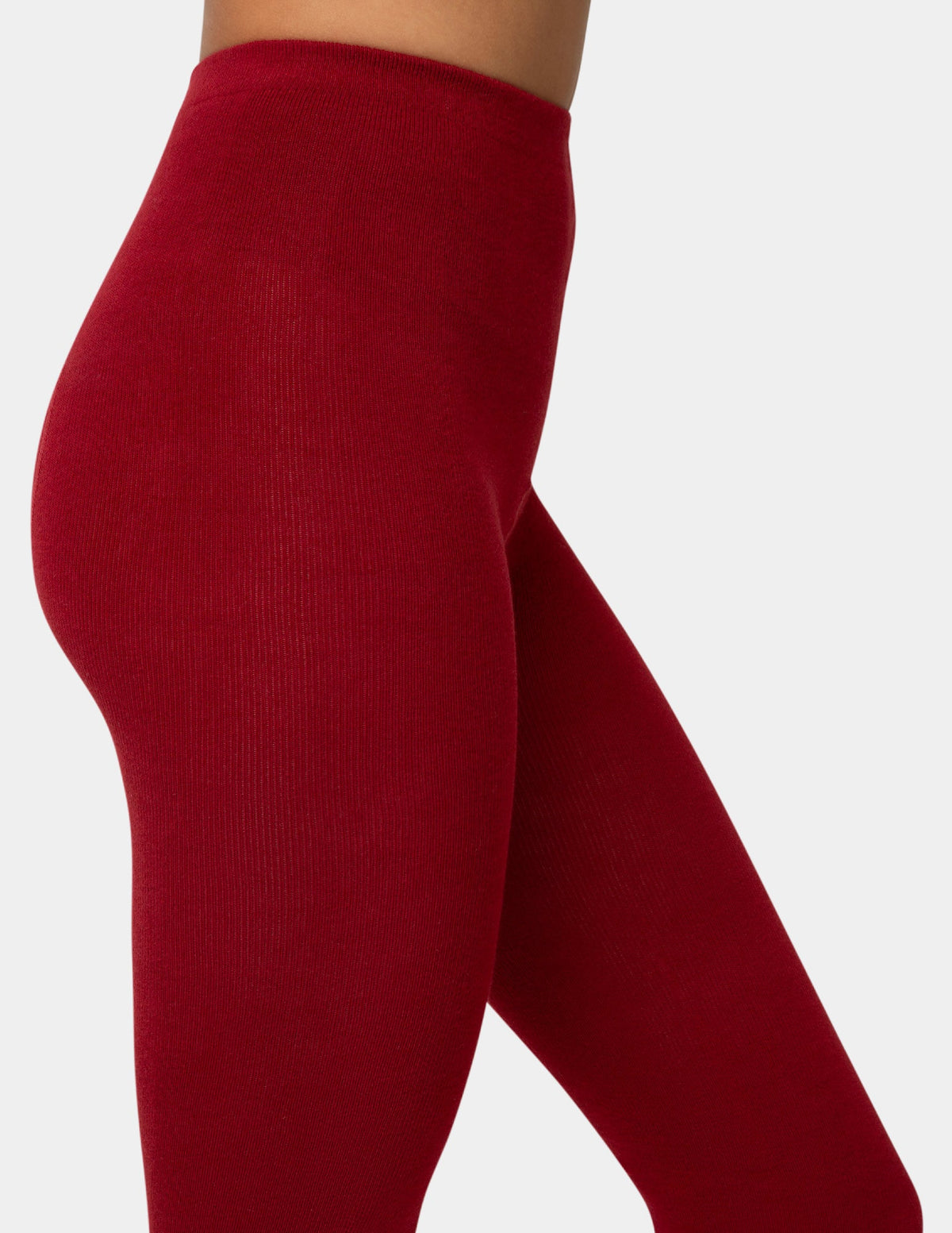 Flat Knit Sweater Tight - Rhubarb | Hue