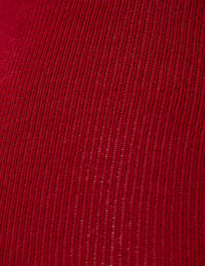 Flat Knit Sweater Tight - Rhubarb | Hue
