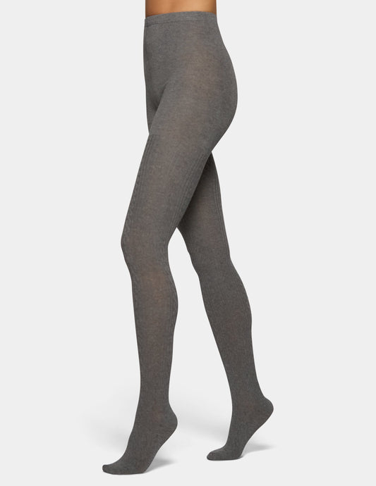 Cable Sweater Tight - Charcoal Heather | Hue