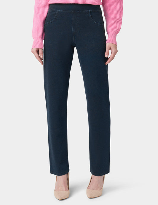 Game-Changing Hi-Rise Straight Leg Legging - Dark Rinse Wash | Hue