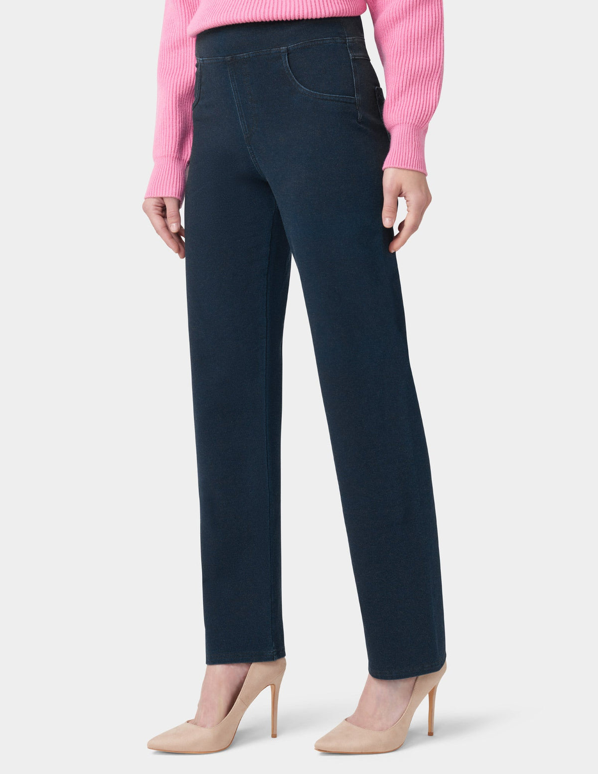 Game-Changing Hi-Rise Straight Leg Legging - Dark Rinse Wash | Hue