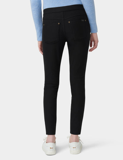 Ultra Soft Fleece Lined Denim Leggings - BLACK | Hue