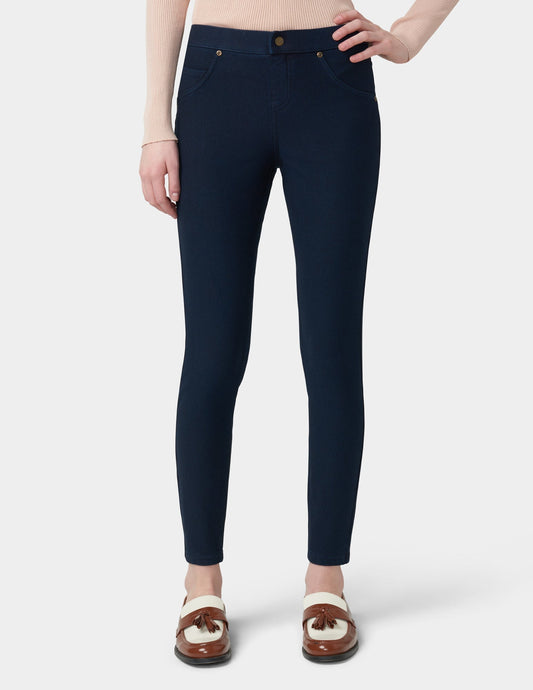 Ultra Soft Fleece Lined Denim Leggings - INK WASH | Hue