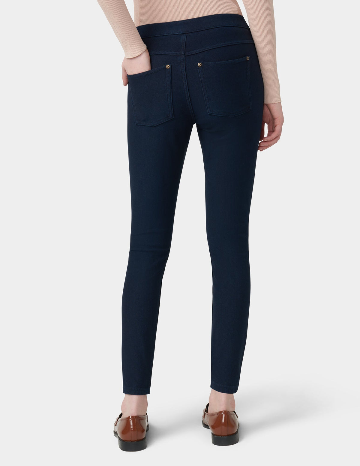 Ultra Soft Fleece Lined Denim Leggings - INK WASH | Hue