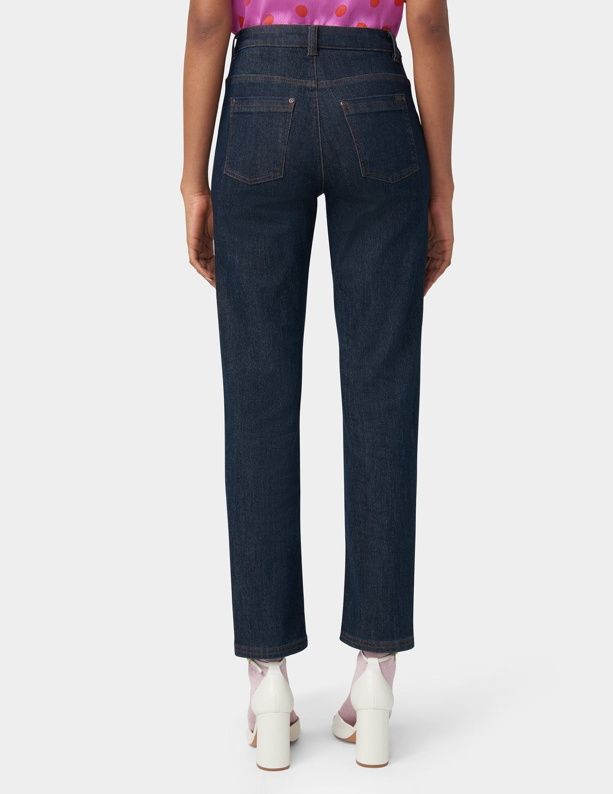 Straight Leg Jeans - Dark Rinse Wash | Hue