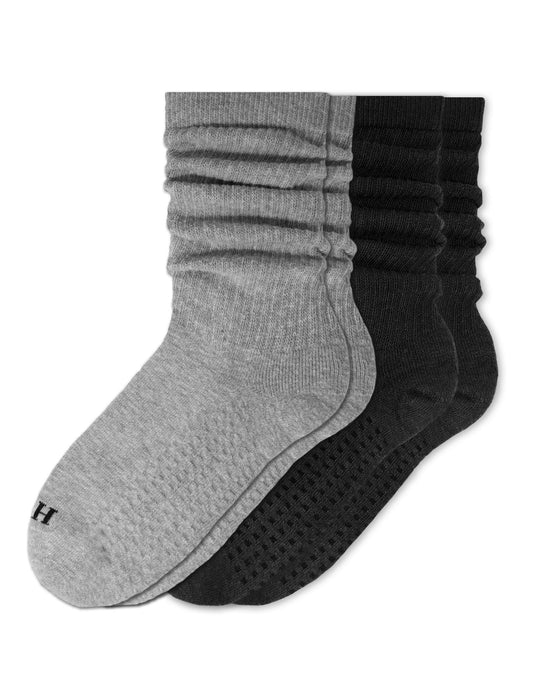 Air Cushion Sport Scrunch Crew Socks 2 Pair Pack - Assorted | Hue