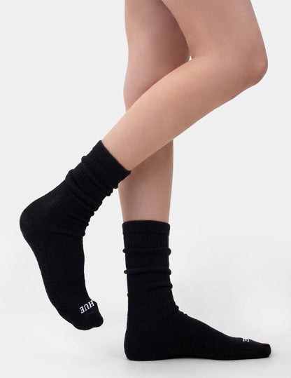 Air Cushion Sport Scrunch Crew Socks 2 Pair Pack - Assorted | Hue
