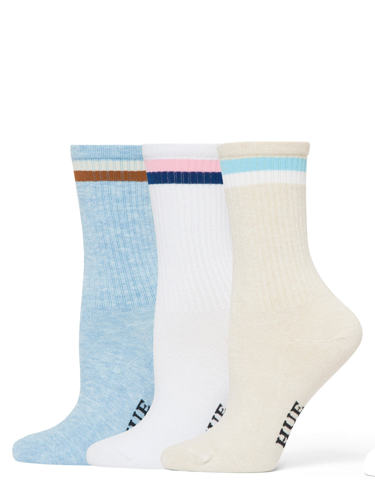 Women's Must Have Crew 3 Pair Pack - Multi Stripe | Hue