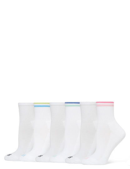 Sport Mini Crew Sock 6 Pair Pack - Tipped | Hue
