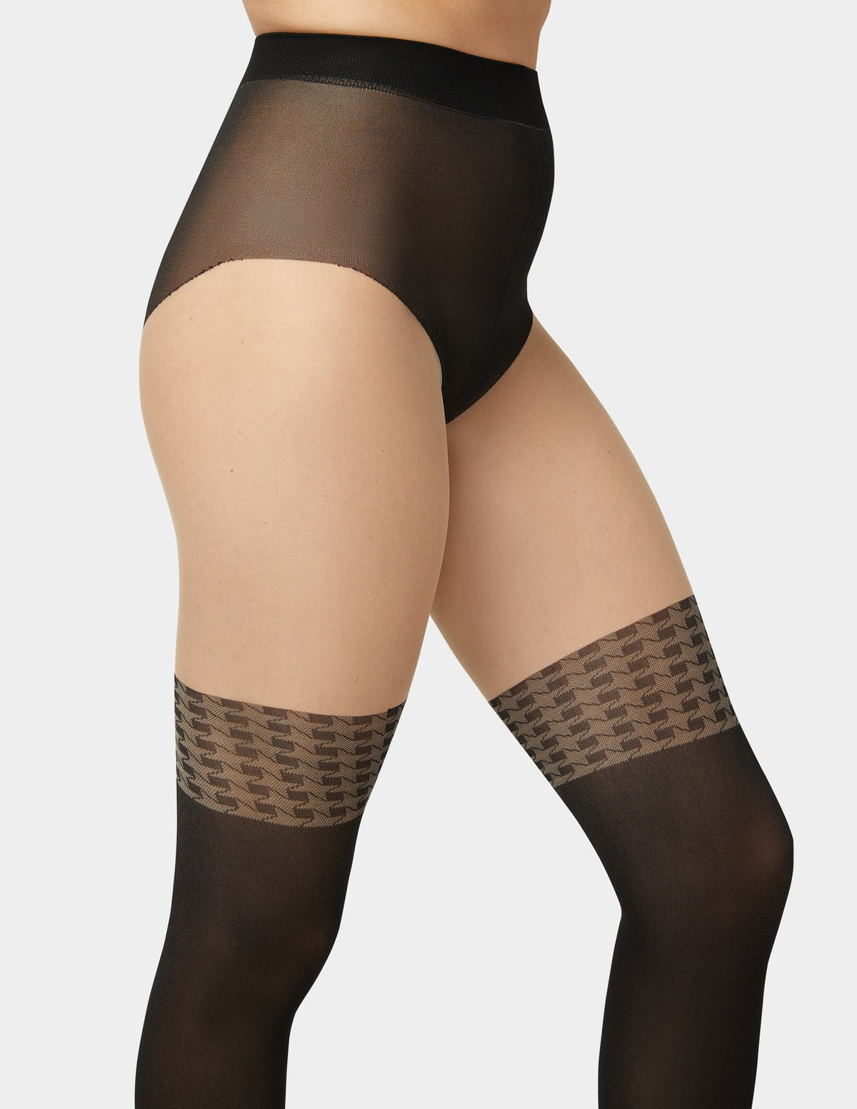 Faux Thigh High Tight - Black | Hue