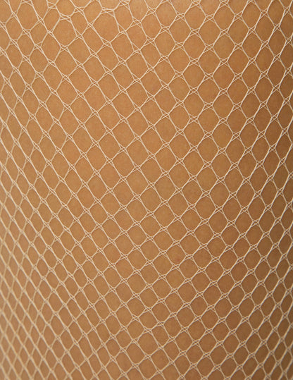 Fishnet Control Top Sheer - Nude | Hue
