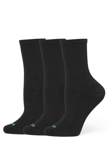 Air Cushion Sport Crew 3 Pair Pack - Black | Hue