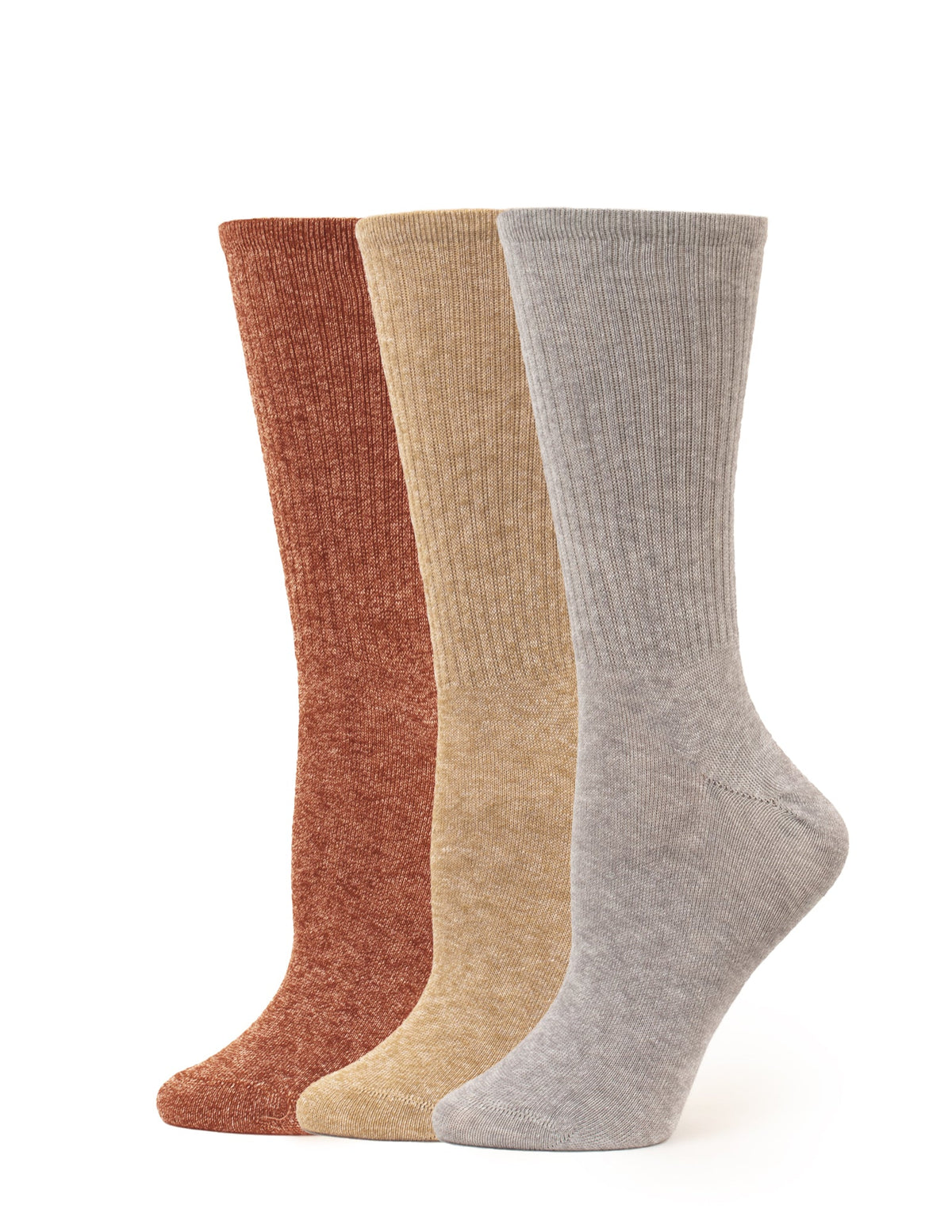 Women's Must Have Crew 3 Pair Pack - Oatmeal | Hue