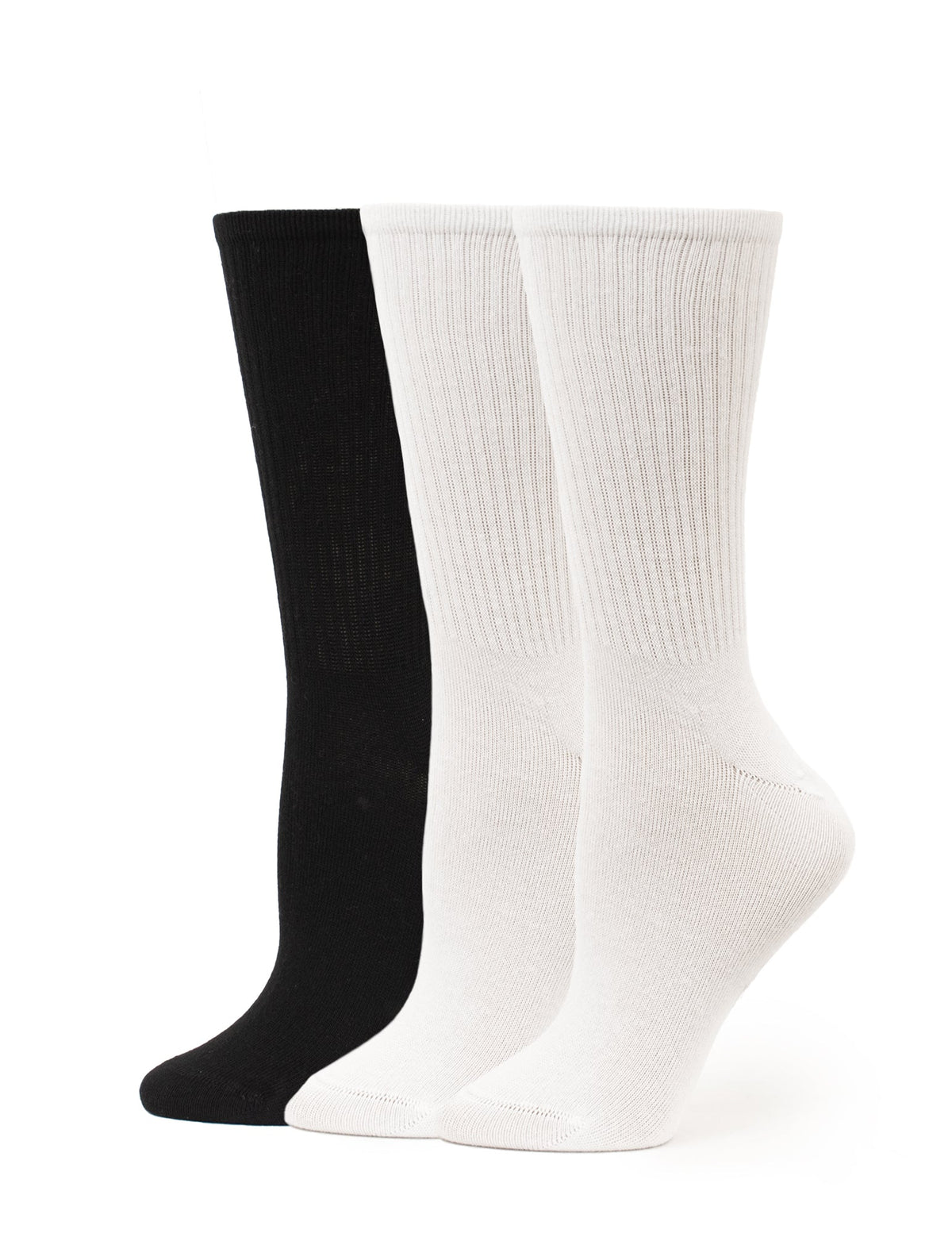 Women's Must Have Crew 3 Pair Pack - White/Black | Hue
