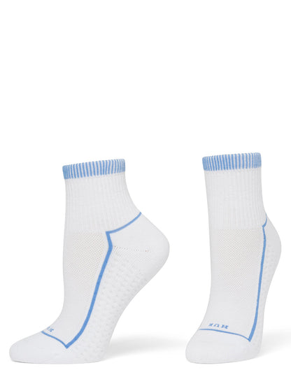 Air Cushion Mini Crew Top Socks 3 Pair Pack - Nautical | Hue