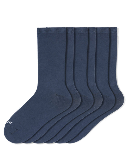Super Soft Crew Sock 3 Pair Pack - Navy | Hue