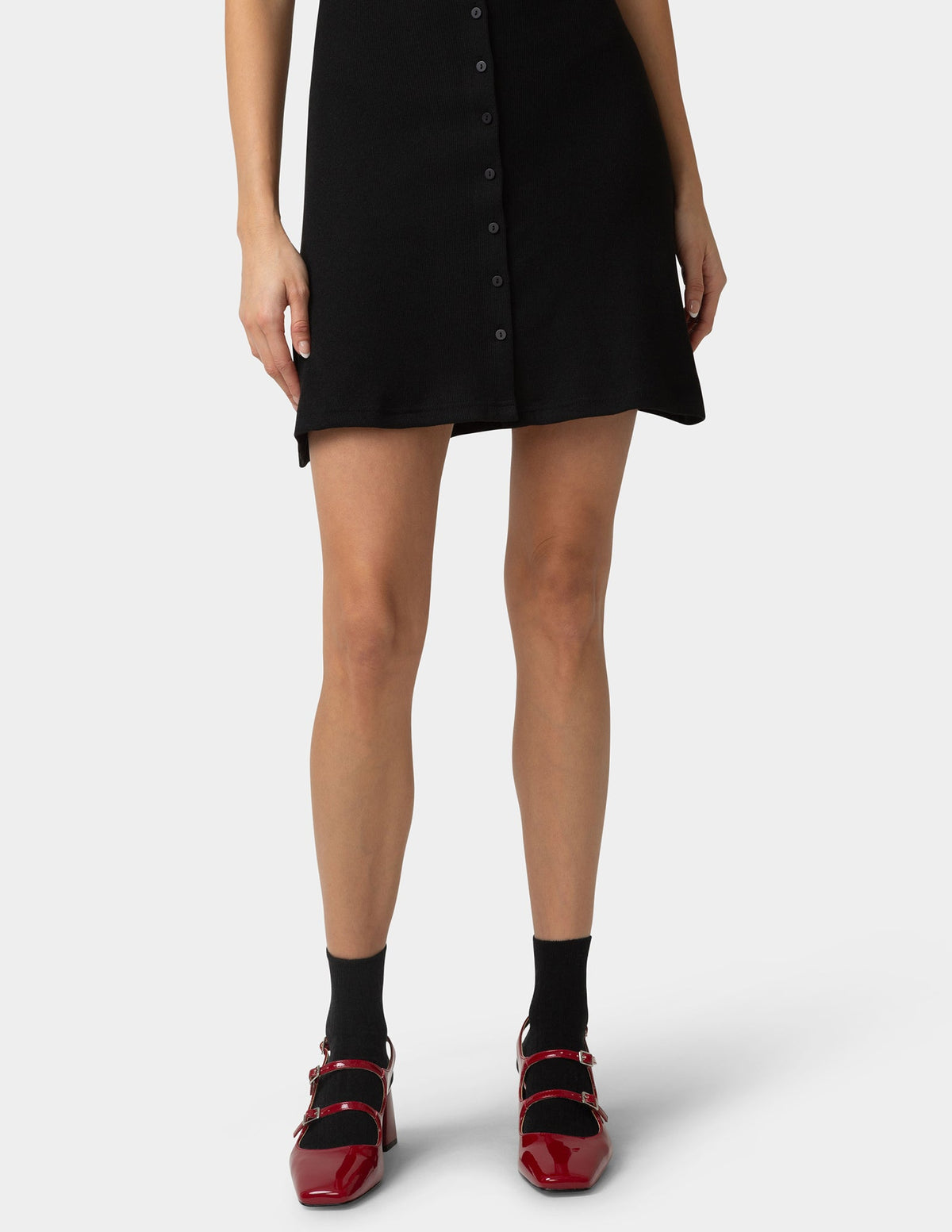 Silk Blend Cable Crew - Black | Hue