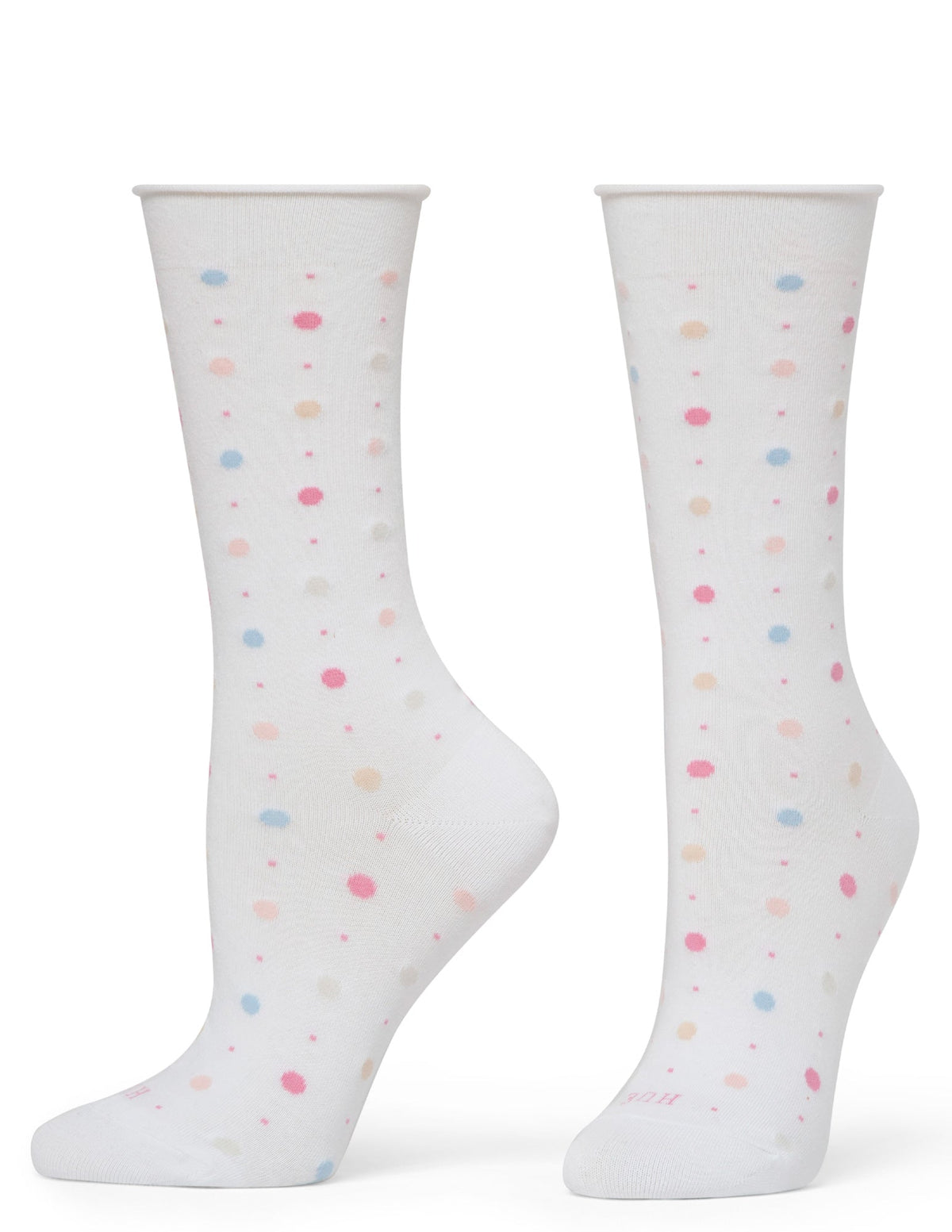 Jeans Socks Crew 3 Pair Pack - White Dot | Hue