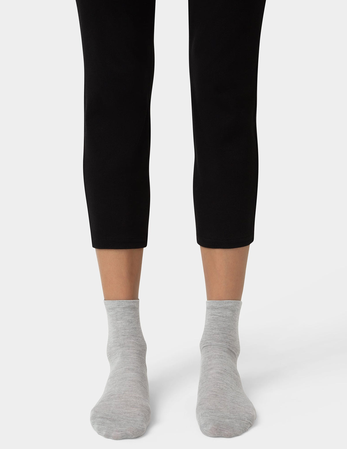 Sleek Sock 3 Pair Pack - Light Grey Heather | Hue