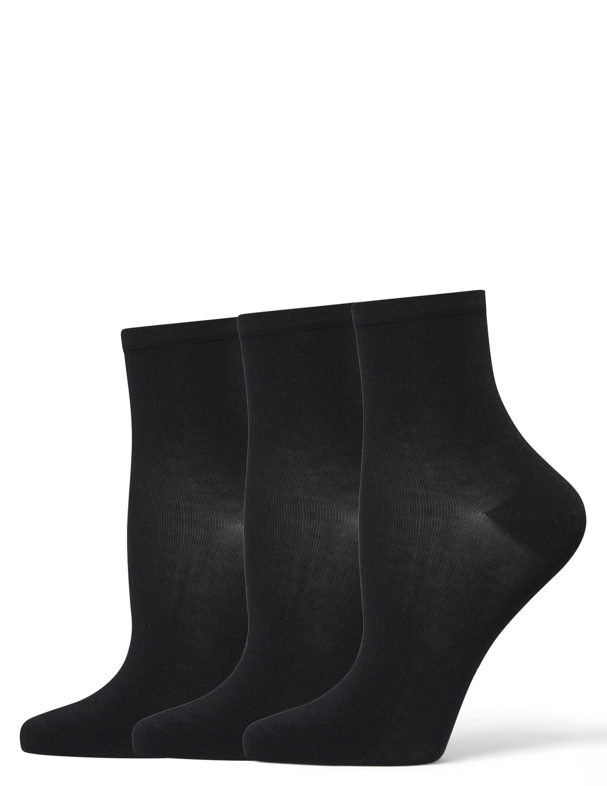 Sleek Sock 3 Pair Pack - Black | Hue