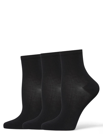 Sleek Sock 3 Pair Pack - Black | Hue