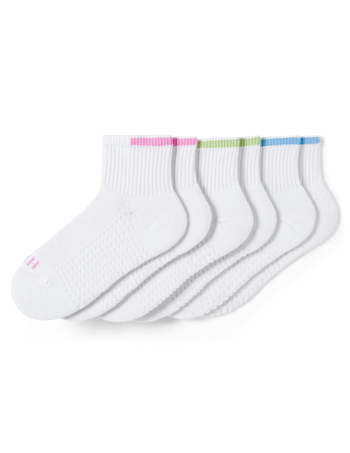 Air Cushion Mini Crew Top Socks 3 Pair Pack - Tipped | Hue