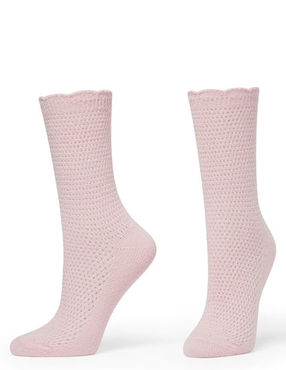 Lattice Sock 2 Pair Pack - Almond Blossom | Hue